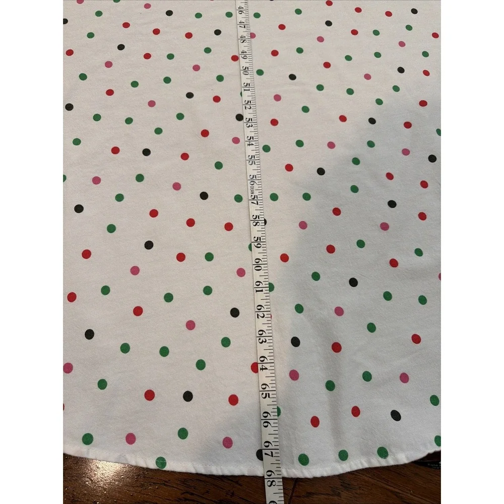 Kate Spade CONFETTI Multi Color Polka Dot Cotton Tablecloth 68